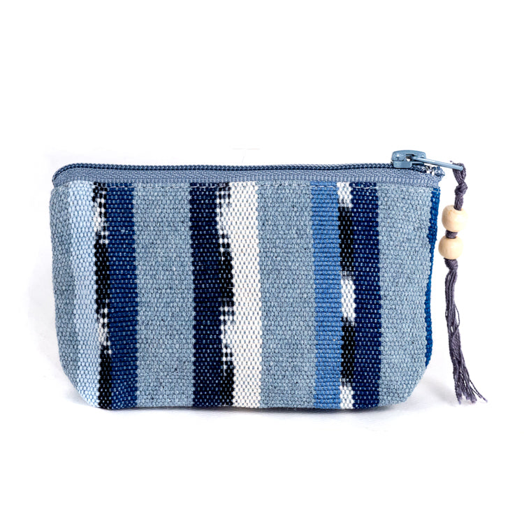 recycled denim solola coin purse