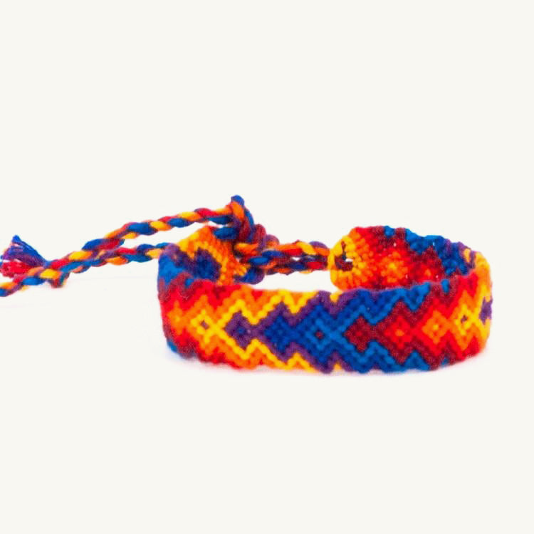 orange and blue arrow bracelet
