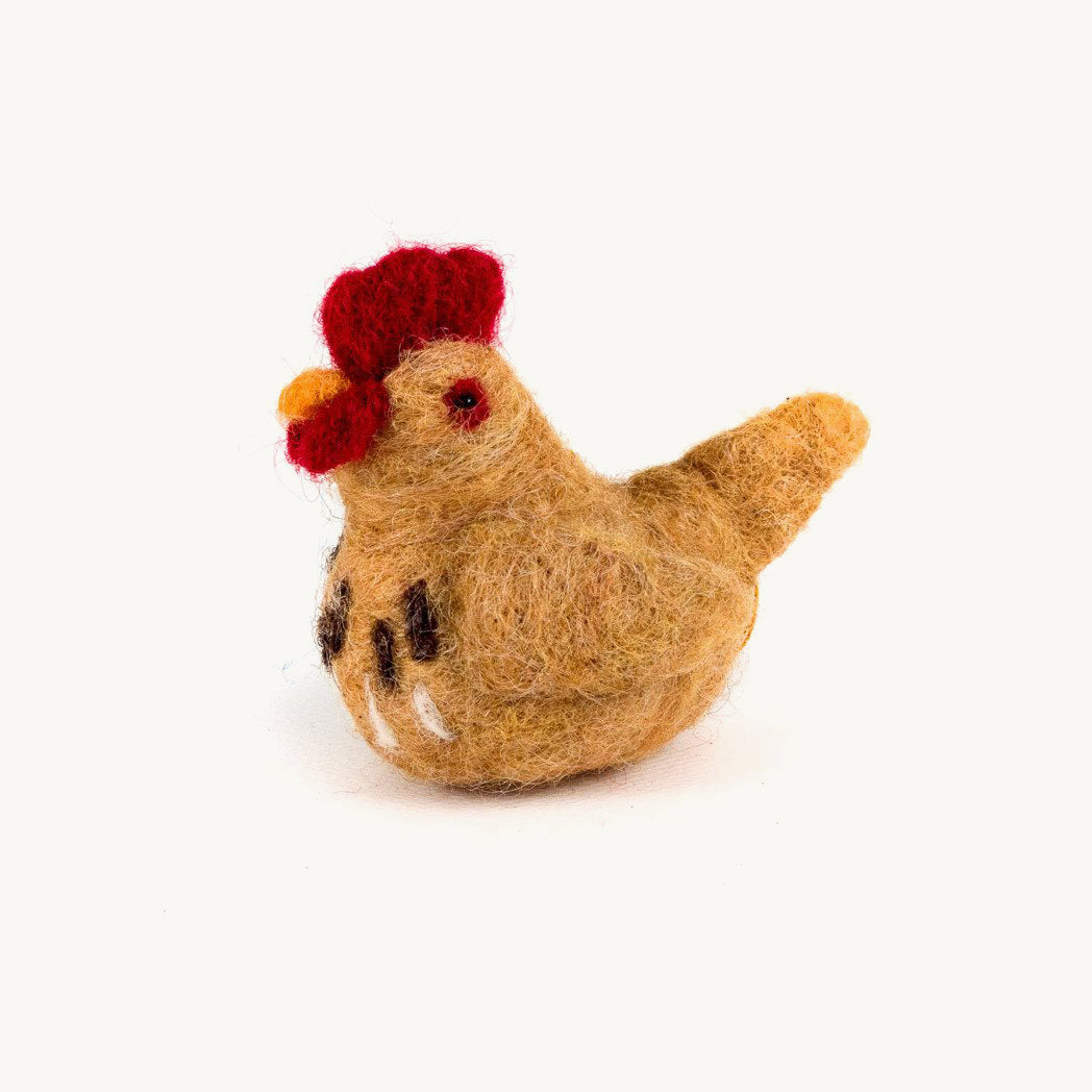 Felted Wool Hen