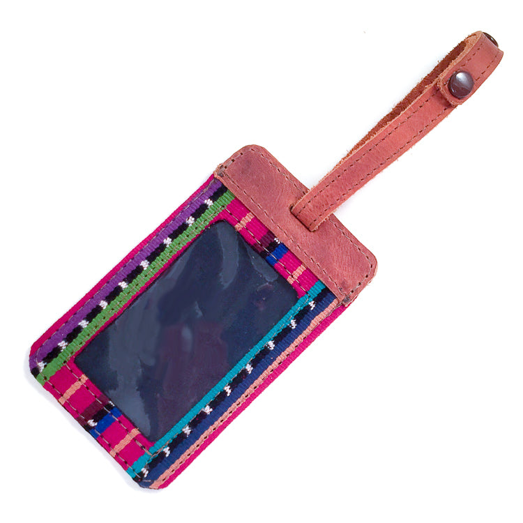 Leather Luggage Tag in Corinto