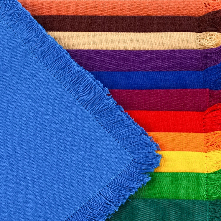 all colors Handwoven Napkin with Fringe