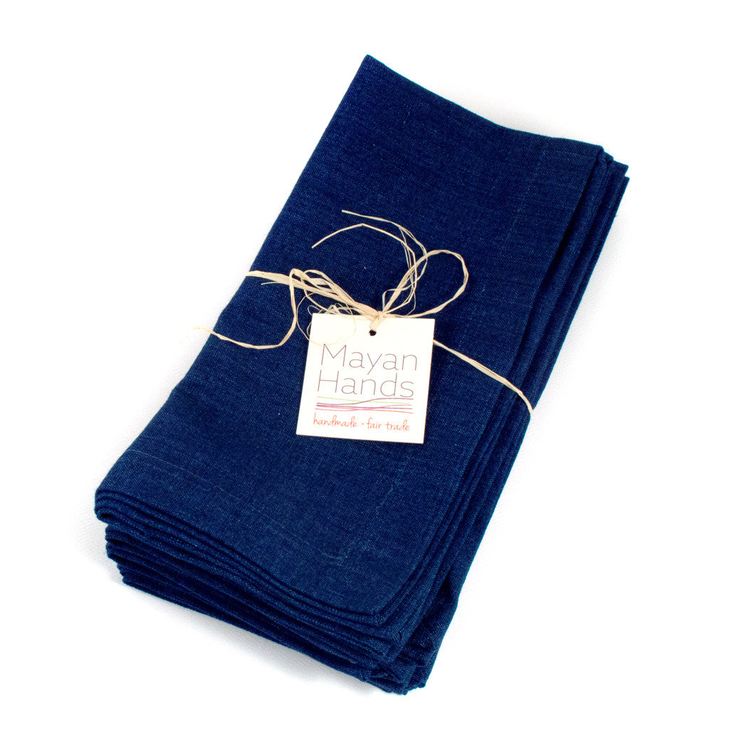 Handwoven Indigo Napkin set