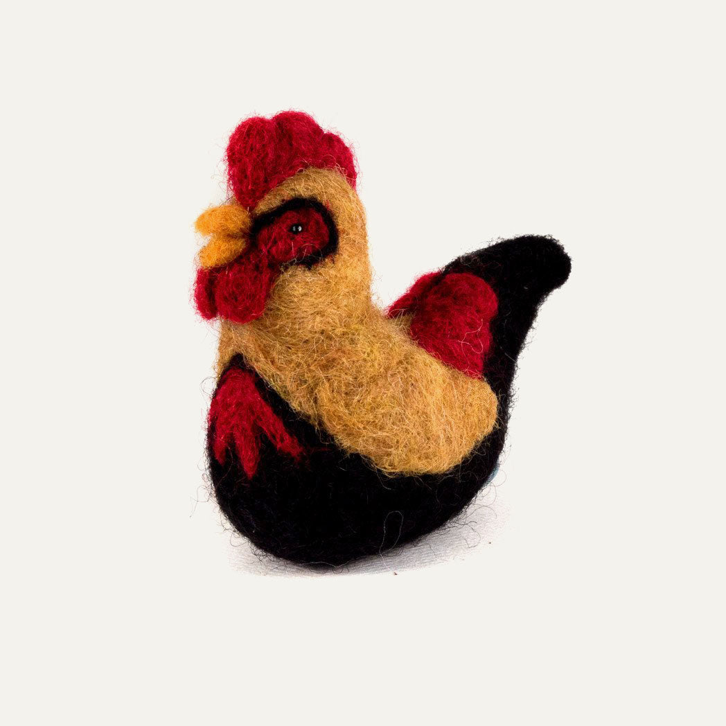 Felted Wool Rooster
