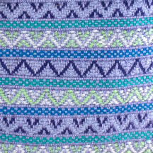 Small Zipper Pouch with Keyring in Santiago Brocade