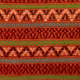 burnt orange santiago brocade detail 