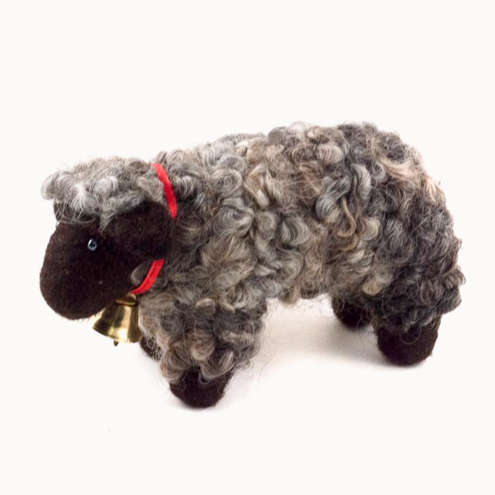 felted wool white and black sheep