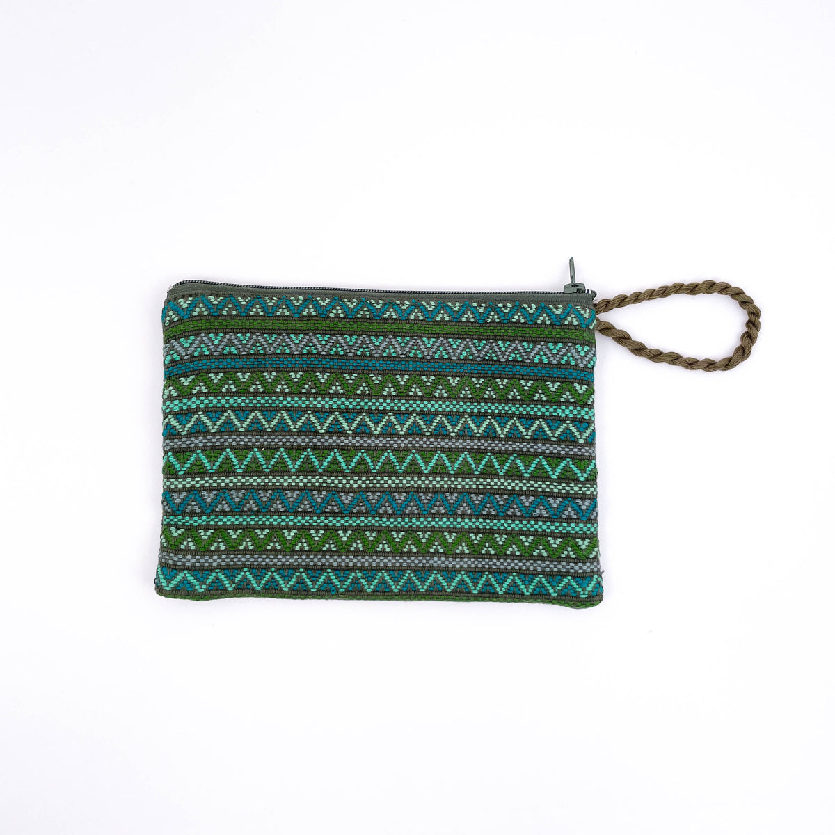 Twist Zipper Pouch in Santiago Brocade