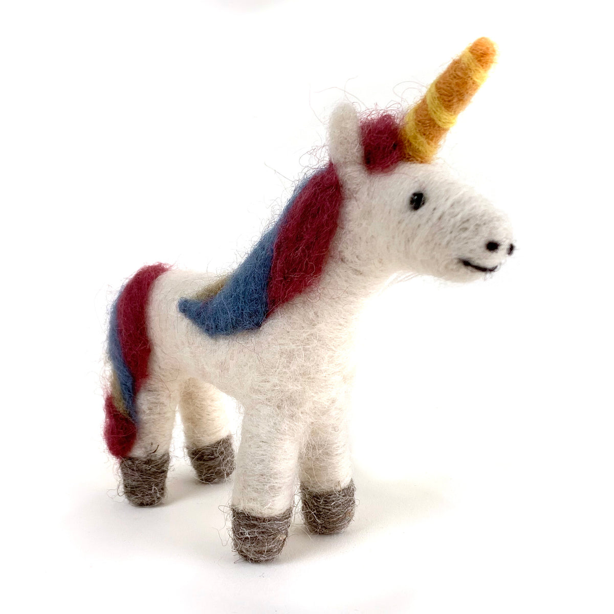felted wool unicorn